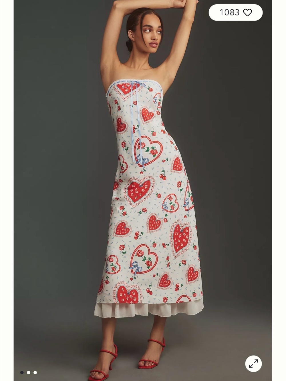For love and lemons daisy mae strapless midi dress